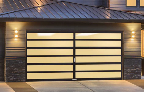 Amarr Horizon HO1000 residential Aluminum MultiView garage door