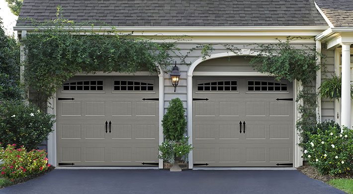 amarr garage door with hinges and handles